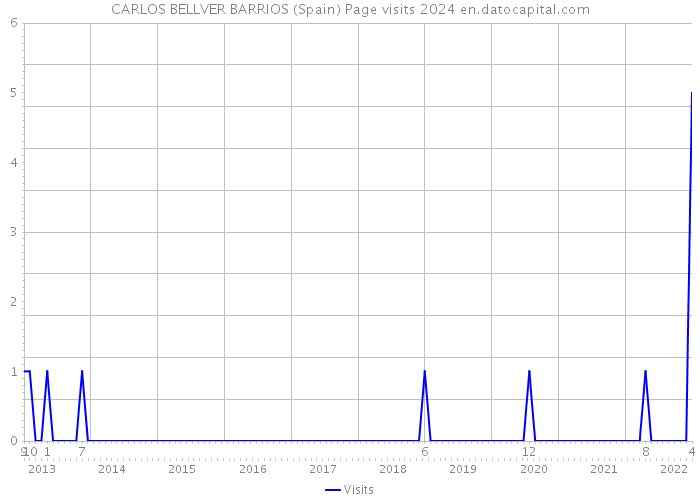 CARLOS BELLVER BARRIOS (Spain) Page visits 2024 