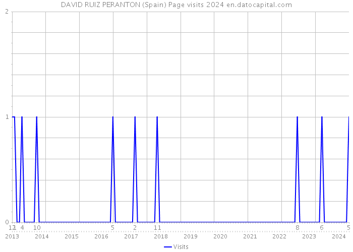 DAVID RUIZ PERANTON (Spain) Page visits 2024 