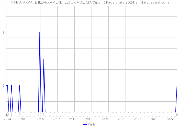 MARIA ARRATE ILLARRAMENDI LETURIA ALICIA (Spain) Page visits 2024 