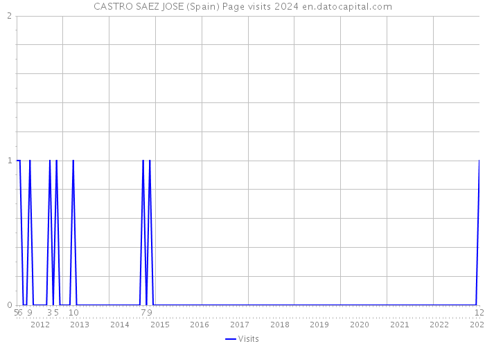 CASTRO SAEZ JOSE (Spain) Page visits 2024 