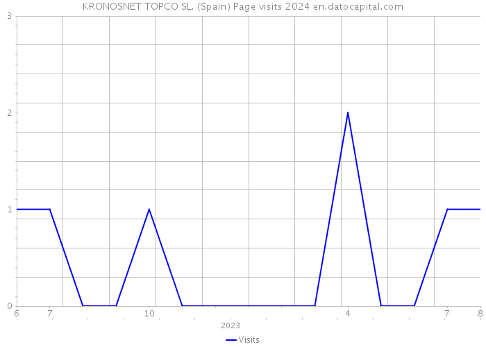 KRONOSNET TOPCO SL. (Spain) Page visits 2024 