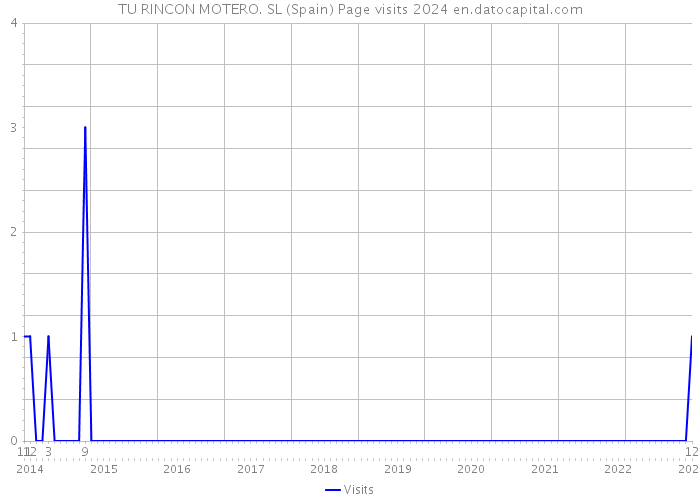 TU RINCON MOTERO. SL (Spain) Page visits 2024 