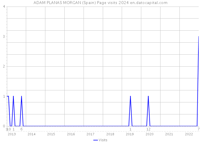 ADAM PLANAS MORGAN (Spain) Page visits 2024 