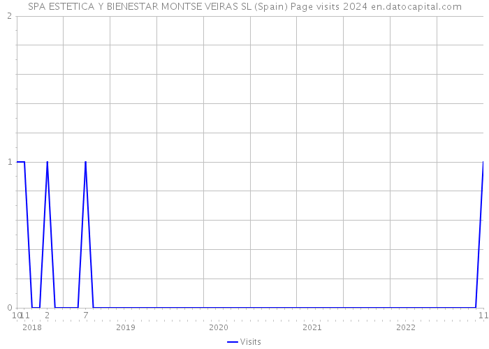 SPA ESTETICA Y BIENESTAR MONTSE VEIRAS SL (Spain) Page visits 2024 