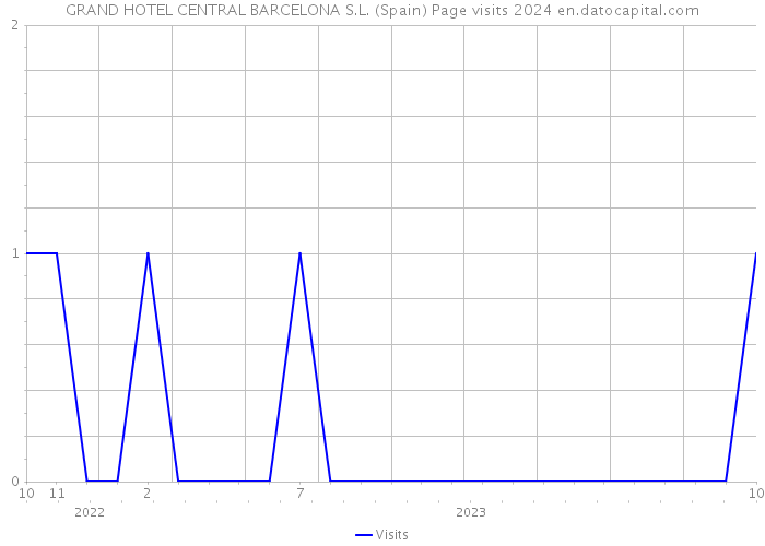 GRAND HOTEL CENTRAL BARCELONA S.L. (Spain) Page visits 2024 