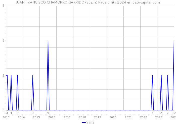 JUAN FRANCISCO CHAMORRO GARRIDO (Spain) Page visits 2024 