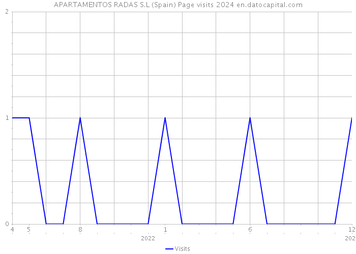 APARTAMENTOS RADAS S.L (Spain) Page visits 2024 