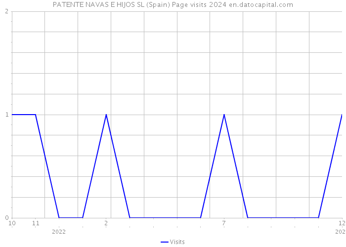 PATENTE NAVAS E HIJOS SL (Spain) Page visits 2024 