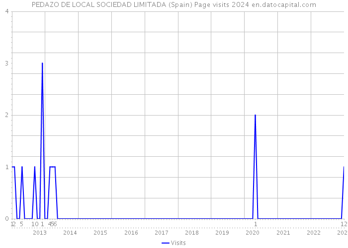 PEDAZO DE LOCAL SOCIEDAD LIMITADA (Spain) Page visits 2024 