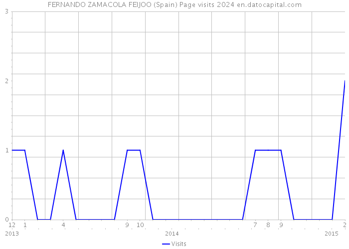 FERNANDO ZAMACOLA FEIJOO (Spain) Page visits 2024 