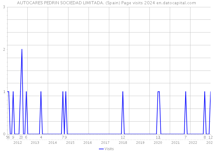 AUTOCARES PEDRIN SOCIEDAD LIMITADA. (Spain) Page visits 2024 