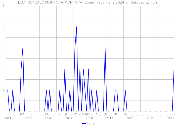JUAN GONZALO MONTOYA MONTOYA (Spain) Page visits 2024 