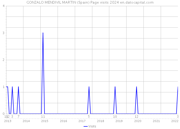GONZALO MENDIVIL MARTIN (Spain) Page visits 2024 