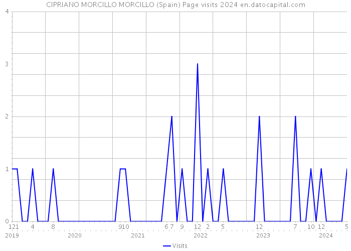 CIPRIANO MORCILLO MORCILLO (Spain) Page visits 2024 