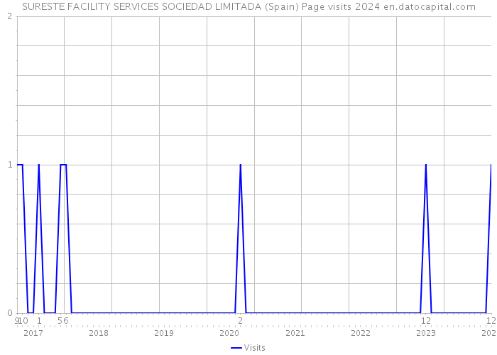 SURESTE FACILITY SERVICES SOCIEDAD LIMITADA (Spain) Page visits 2024 