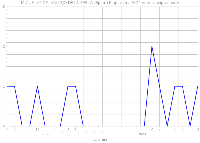 MIGUEL ANGEL VALLEJO DE LA SERNA (Spain) Page visits 2024 