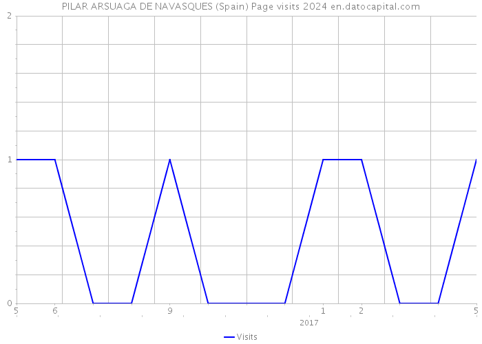 PILAR ARSUAGA DE NAVASQUES (Spain) Page visits 2024 