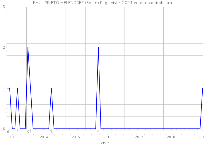 RAUL PRIETO MELENDREZ (Spain) Page visits 2024 