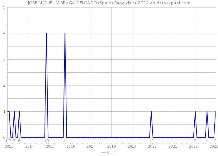 JOSE MIGUEL MORAGA DELGADO (Spain) Page visits 2024 
