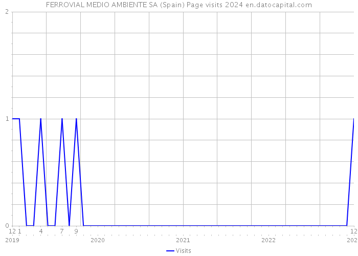 FERROVIAL MEDIO AMBIENTE SA (Spain) Page visits 2024 