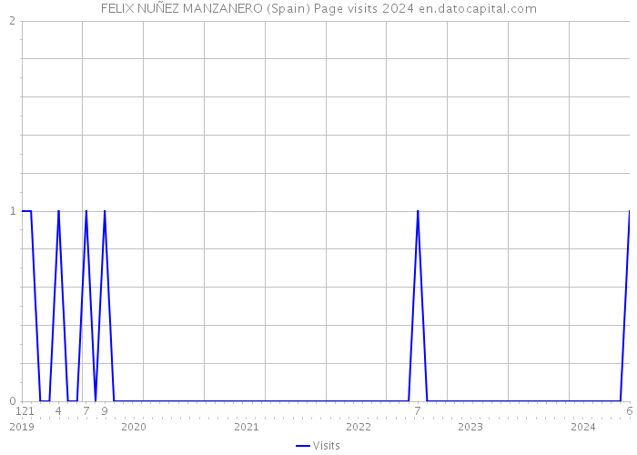 FELIX NUÑEZ MANZANERO (Spain) Page visits 2024 