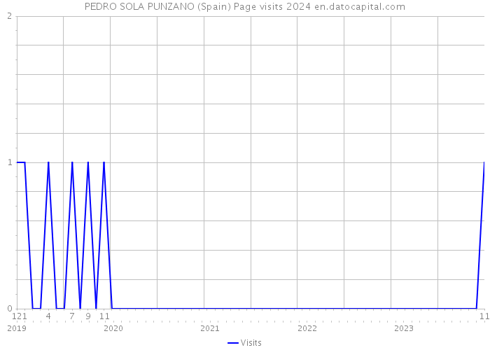 PEDRO SOLA PUNZANO (Spain) Page visits 2024 