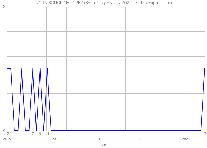 NORA BOUGRINE LOPEZ (Spain) Page visits 2024 