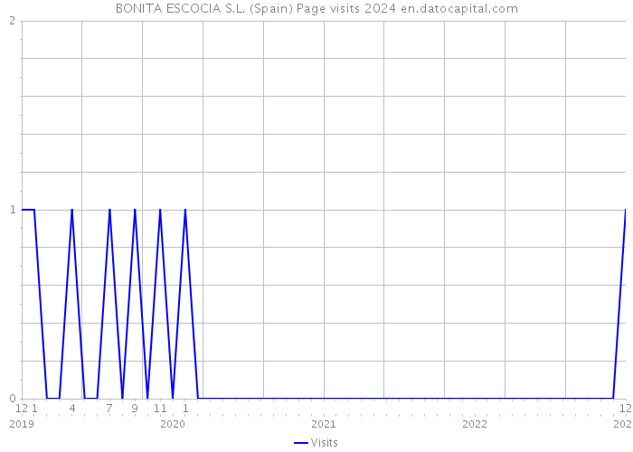BONITA ESCOCIA S.L. (Spain) Page visits 2024 