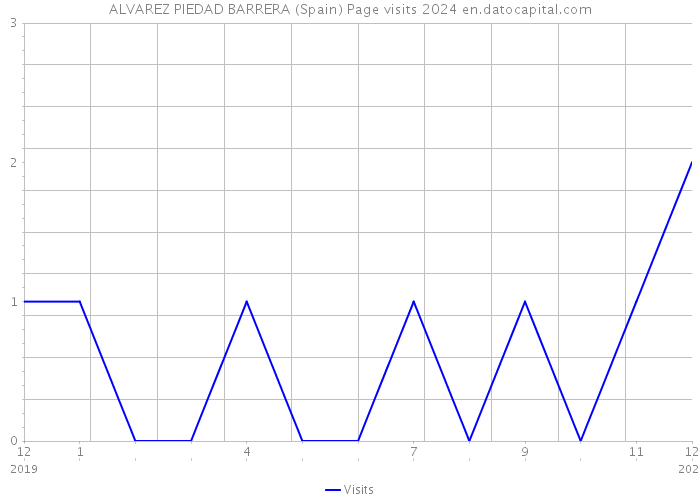 ALVAREZ PIEDAD BARRERA (Spain) Page visits 2024 