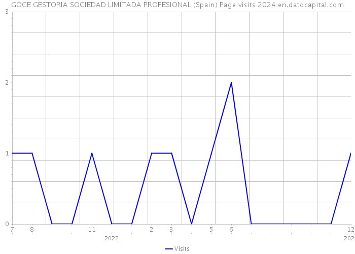 GOCE GESTORIA SOCIEDAD LIMITADA PROFESIONAL (Spain) Page visits 2024 