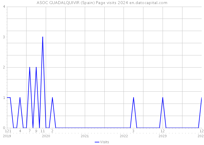 ASOC GUADALQUIVIR (Spain) Page visits 2024 