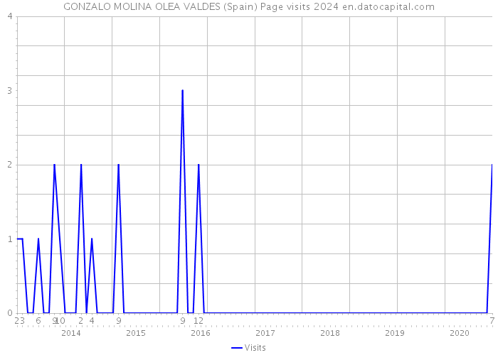 GONZALO MOLINA OLEA VALDES (Spain) Page visits 2024 