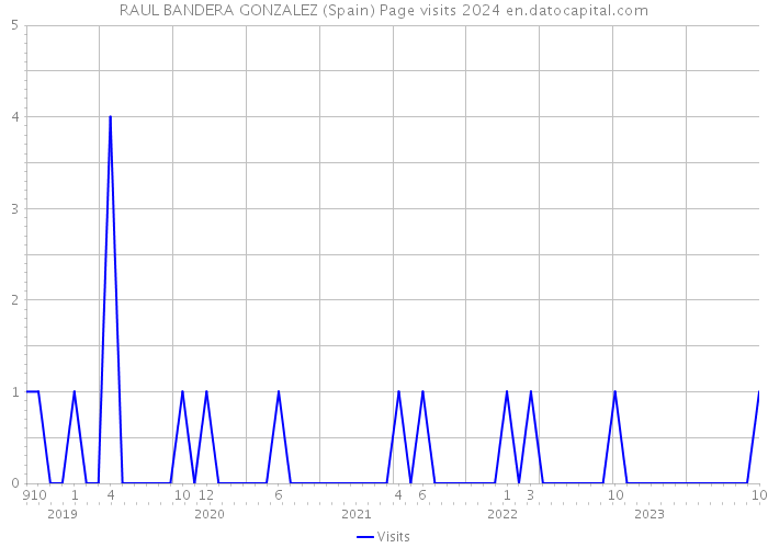 RAUL BANDERA GONZALEZ (Spain) Page visits 2024 