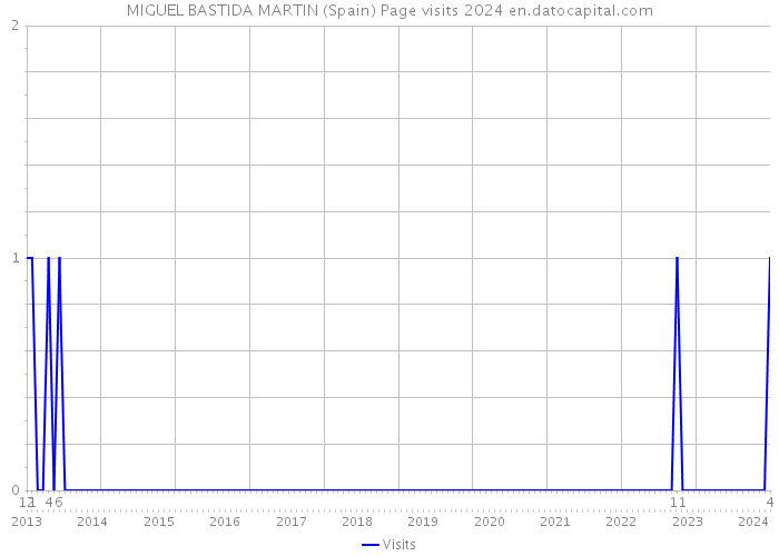 MIGUEL BASTIDA MARTIN (Spain) Page visits 2024 