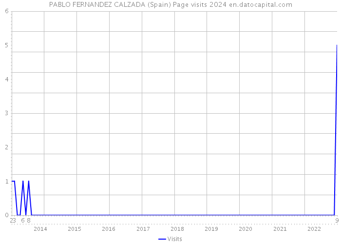 PABLO FERNANDEZ CALZADA (Spain) Page visits 2024 