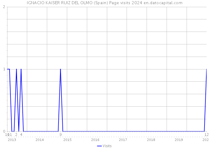 IGNACIO KAISER RUIZ DEL OLMO (Spain) Page visits 2024 