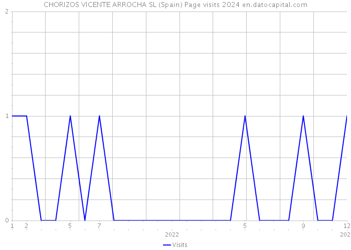 CHORIZOS VICENTE ARROCHA SL (Spain) Page visits 2024 