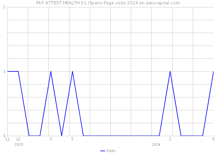 PKF ATTEST HEALTH S.L (Spain) Page visits 2024 