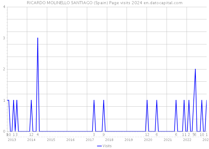 RICARDO MOLINELLO SANTIAGO (Spain) Page visits 2024 