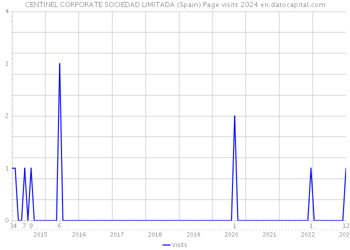 CENTINEL CORPORATE SOCIEDAD LIMITADA (Spain) Page visits 2024 