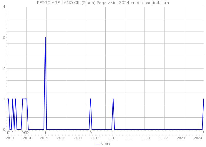 PEDRO ARELLANO GIL (Spain) Page visits 2024 