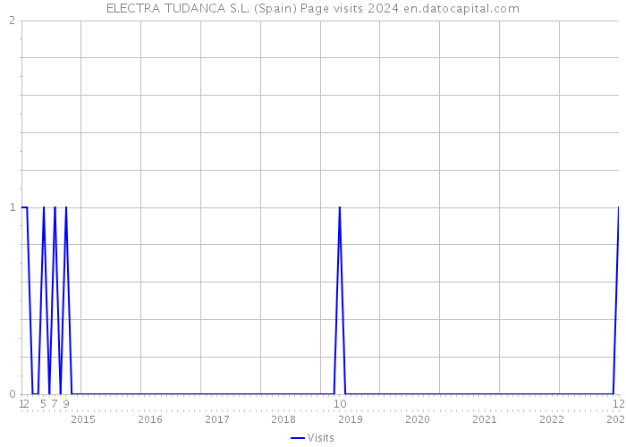 ELECTRA TUDANCA S.L. (Spain) Page visits 2024 