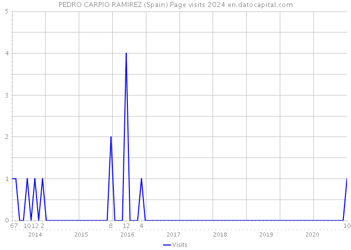 PEDRO CARPIO RAMIREZ (Spain) Page visits 2024 