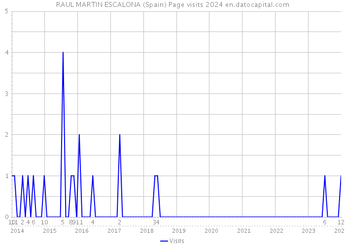RAUL MARTIN ESCALONA (Spain) Page visits 2024 