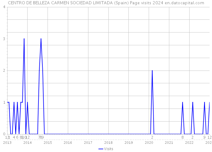 CENTRO DE BELLEZA CARMEN SOCIEDAD LIMITADA (Spain) Page visits 2024 