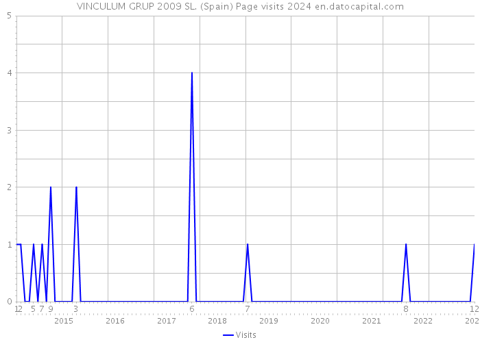 VINCULUM GRUP 2009 SL. (Spain) Page visits 2024 