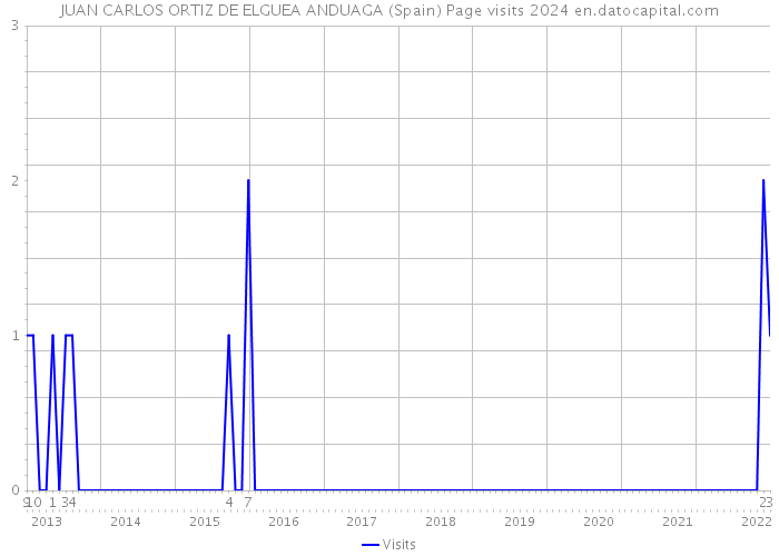 JUAN CARLOS ORTIZ DE ELGUEA ANDUAGA (Spain) Page visits 2024 