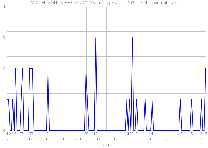 MIGUEL MOLINA HERNANDO (Spain) Page visits 2024 