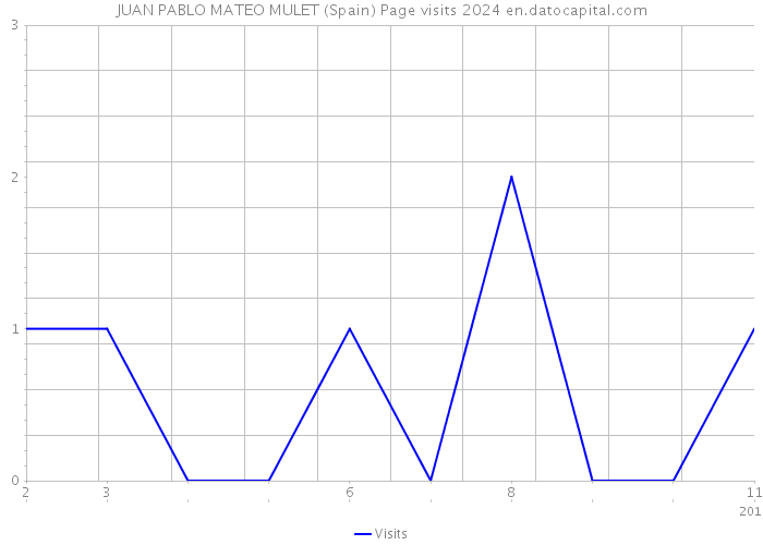 JUAN PABLO MATEO MULET (Spain) Page visits 2024 