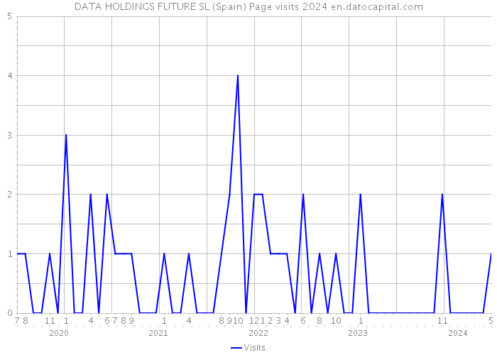 DATA HOLDINGS FUTURE SL (Spain) Page visits 2024 